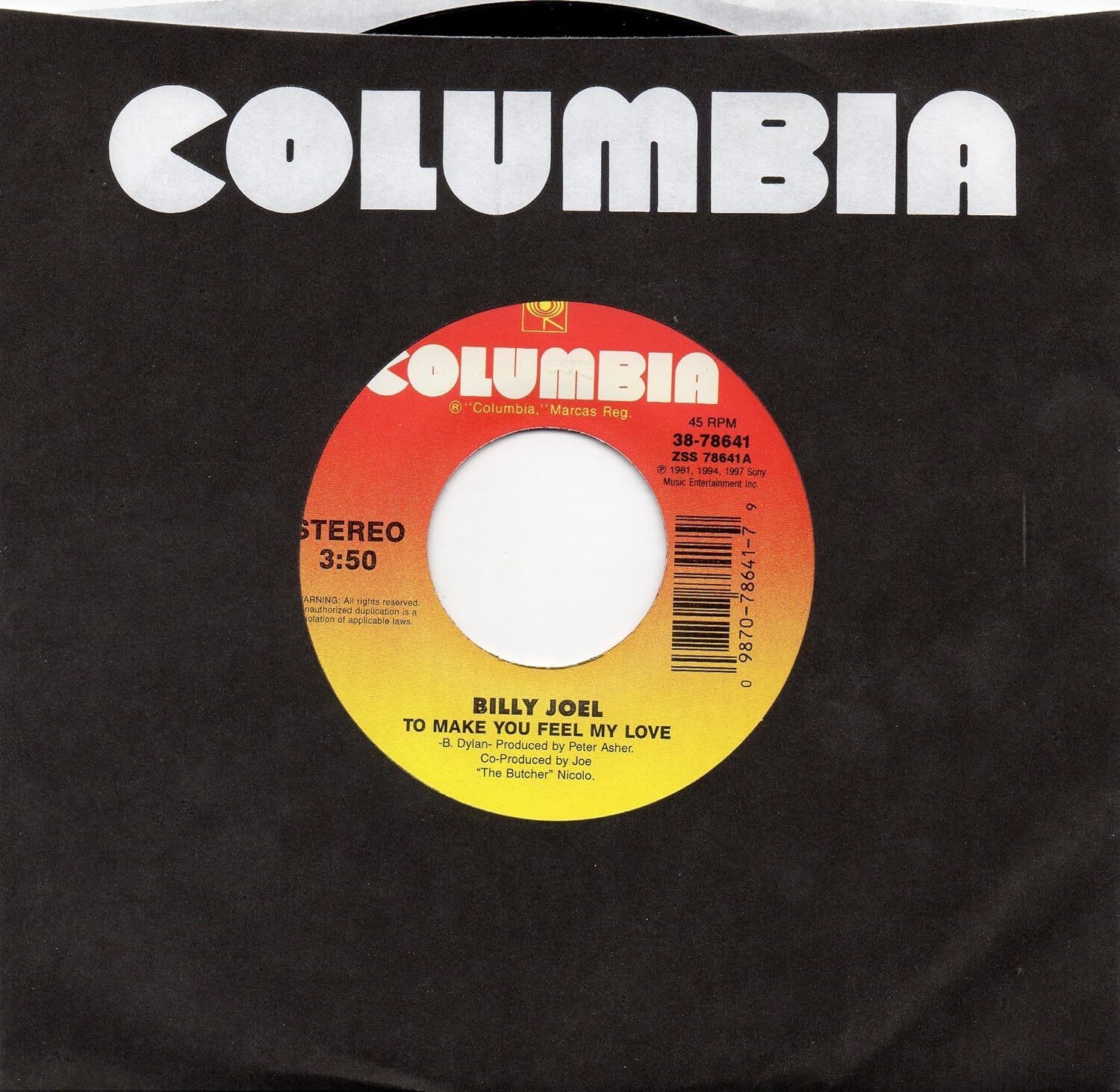Billy Joel To Make You Feel My Love/Вступление/Summer Highland Fa (винил) (ИМПОРТ из Великобритании)
