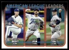2024 Topps American League Leaders Wins (Chris Bassitt / Zach Eflin / Gerrit