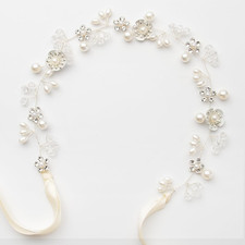 Flower Girl Headband, Princess Crystal Headpiece,Flower Girl Hair Accessories, R