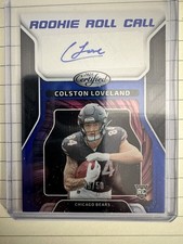 2025 Panini Certified Rookie Roll Call /50 SP Colston Loveland Bears AUTO