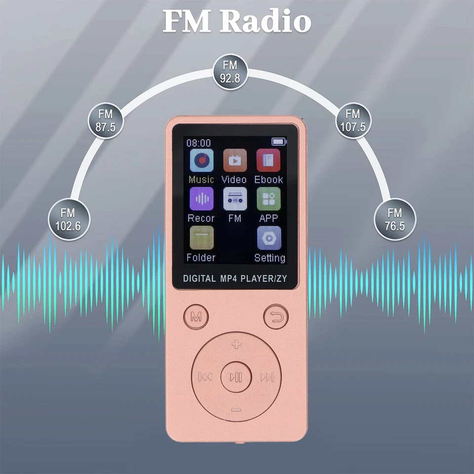 MP3 MP4 Player 1.8 Inch Screen Portable Music Player With BT 5.0 64GB Memory - Image 2 of 4