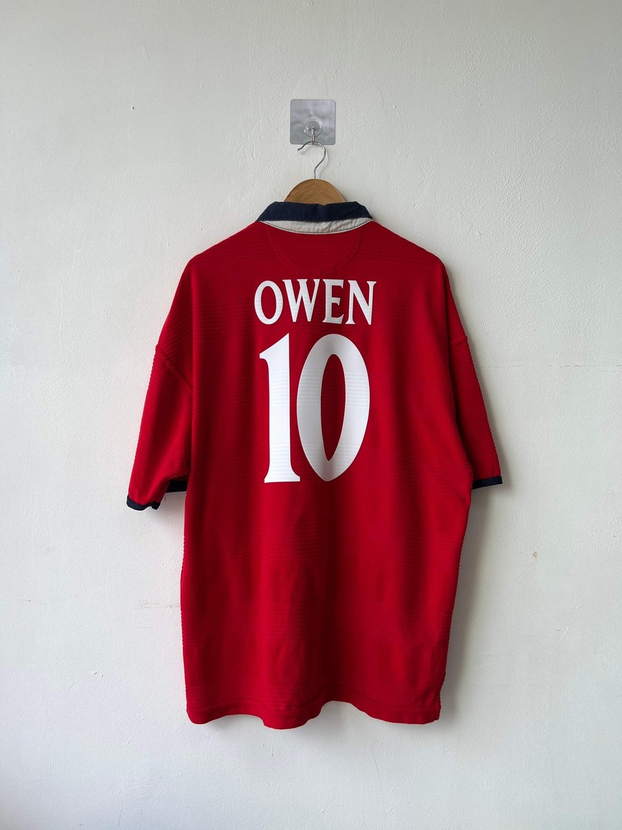 XL) England 1999-01 Away Shirt Owen #10 Original Jersey Kit | eBay