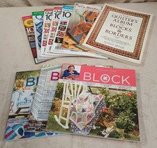 Lot Of 9 Missouri Star Block Quilt, Quiltmaker's Big Blocks, Quarter's Album