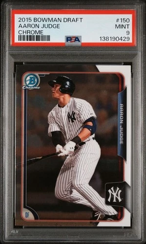 2015 Bowman Chrome Draft Aaron Judge #150 Rookie Card PSA 9 Yankees