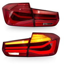 Tail lights Assembly Fit for BMW 3-Series gen sedan 13-18, Rear Lamp with DRL