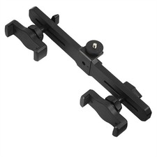 1 Set Universal Mobile Phone Holder Bracket Acces Dual Adjustable Crossbar Clip
