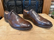 Allen Edmonds Park Avenue Leather Oxford Shoes, Brown, Size 10D Preowned