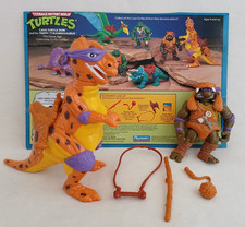 Product Image: Vintage 1993 Teenage Mutant Cave Turtle Don Trippy Tyrannosaurus Complete w/Card