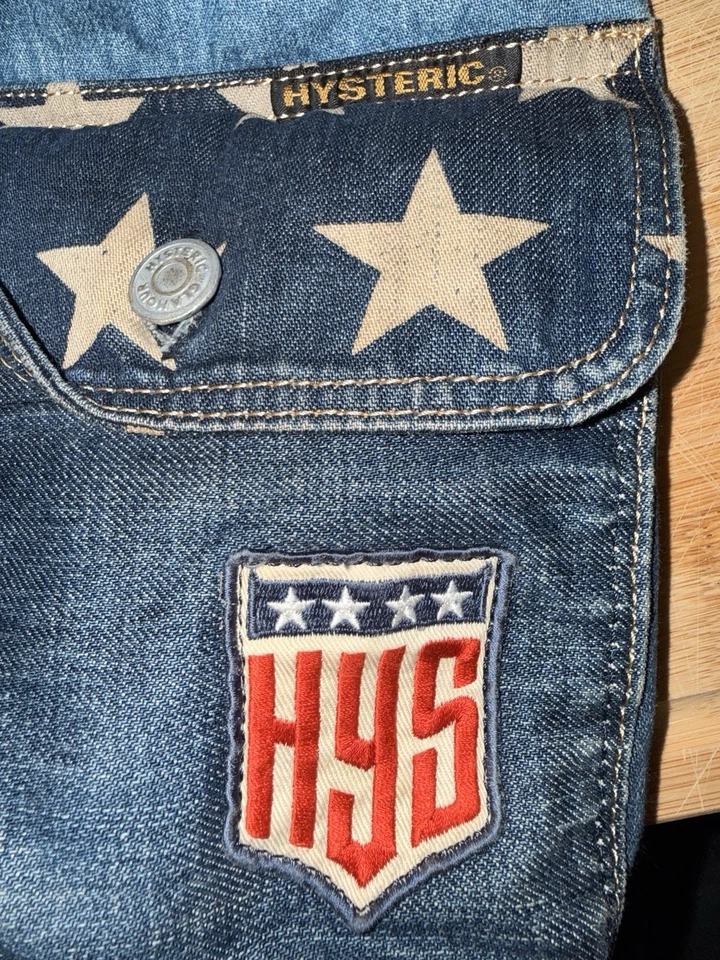 Mochila Denim Hysteric Glamour Estrella Patrón Lentejuelas Años 90 De Colección HYS de Japón Foto 4 de 4