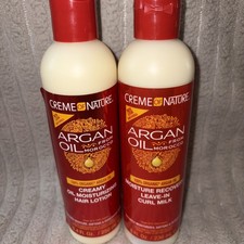 2PK Creme of Nature Argan Oil Moisture Recovery Leave-In Curl Milk  8.0 OZ EA