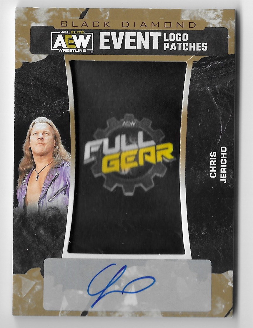 CHRIS JERICHO 2023 UPPER DECK AEW BLACK DIAMOND AUTO AUTOGRAPH CARD #59/99!
