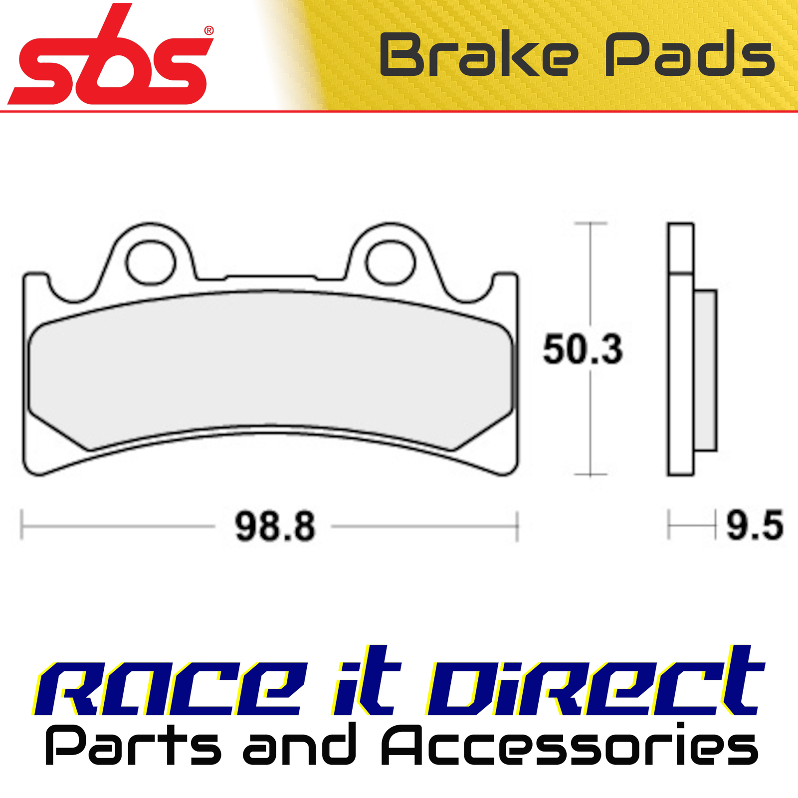 SBS 683RST BRAKE PADS SINTER SPORT