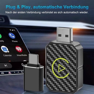 2in1 Wireless Carplay Adapter Android Auto Adapter USB Car Dongle Connect Box