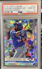 2019 Topps Chrome Sapphire Rookie Vladimir Guerrero Jr PSA 10