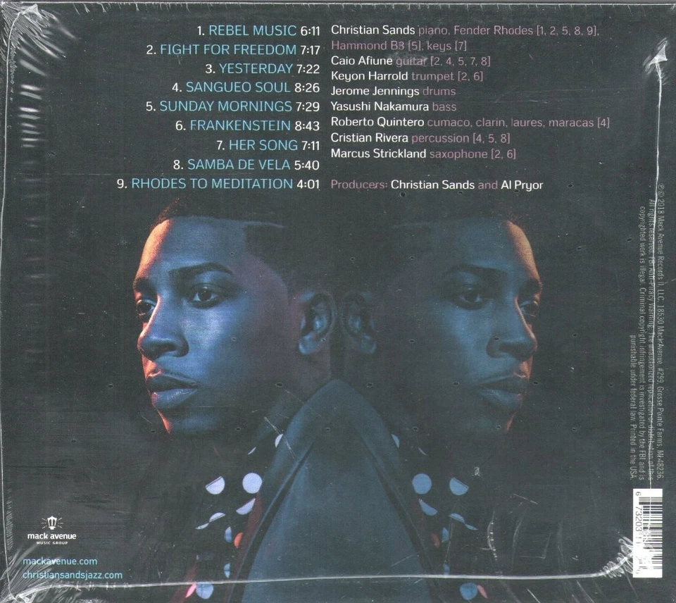 Christian Sands Facing Dragons CD USA Mack Avenue 2018 Im Digipak. Versiegelt - Bild 2 von 2