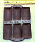 Vintage Griswold No. 17 French Roll Pan, Variation 1, p/n 6140