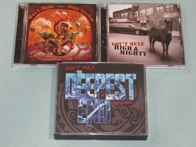 3 CD Lot: GOV'T MULE (High & Mighty, Deja Voodoo, The Deepest End: Live Concert)