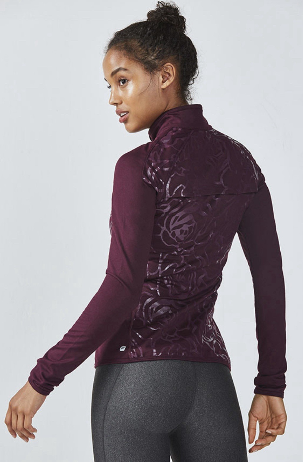 Fabletics Jojo Full Zip Active Jacket Burgundy Ro… - image 18