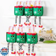 MOSHAKALA Christmas mini Gift Bags, Elf shirt Christmas Treat Bag