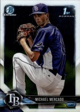 2018 Bowman Chrome Prospects #BCP16 Michael Mercado Tampa Bay Rays