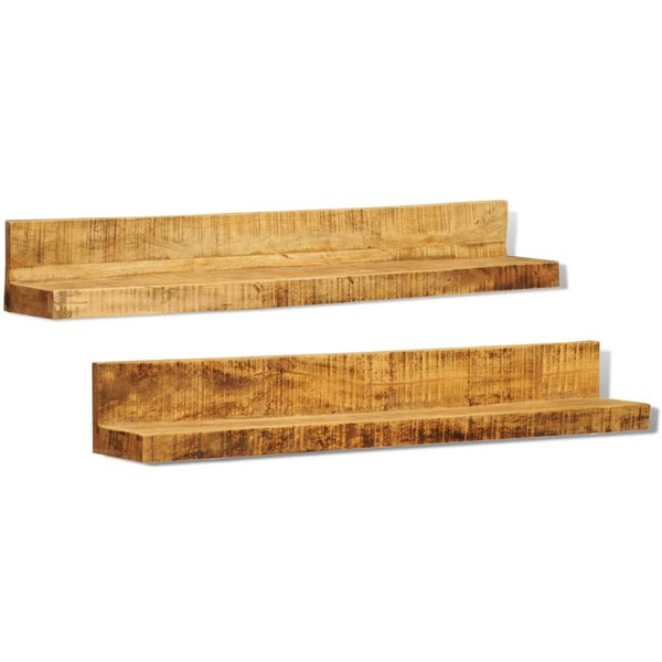 Schweberegal Wandboard HäNgeregal Wandablage Wandregal 2 Stk. Holzregal-image