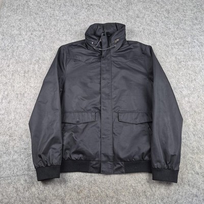 Levis Jacke Herren Medium Schwarz Bomber Utility Kapuze Biker Freizeit Mod