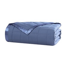 Down Alternative Solid Color Blanket, Full/Queen, Medium Blue