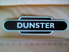 British Railways Totem Station Sign Fridge Magnet DUNSTER