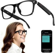 Smart Glasses AI Bluetooth Glasses with 144+ Translation for Men & Woman Travel