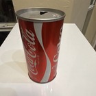 Vintage 1970s steel Coca-Cola can featuring a classic pull-tab opening — photo 2