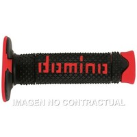 Griffe Domino Dsh Aus Road Schwarz-Rot RäUmen D 22 MM L 120 MM FüR Motorrad