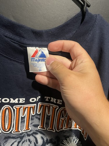 CAMISETA Y2K DETROIT TIGERS COAMERICA PARK AZUL TALLA 2XL MAJESTUOSO ESTAMPADO AOG - Imagen 5 de 8