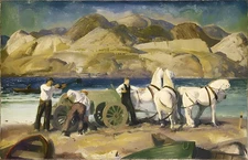 " The Sand Cart - George Wesley Bellows 1917"     Canvas Wall Art Picture Print