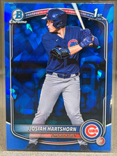 2025 1st Bowman Draft Chrome Sapphire Blue Josiah Hartshorn BDC-21 Chicago Cubs