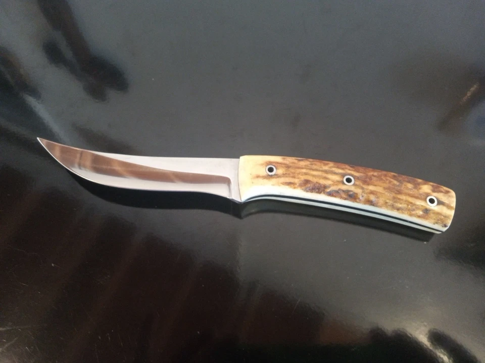 ¡COLECCIONISTA! ¡Mel PARDUE #001 de colección! ¡Cazador de ciervos de hoja fija con funda original! Foto 3 de 4