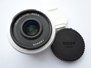 Superb Nikon 1 NIKKOR 18.5mm F1.8 White Lens #367