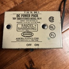 Antique Aurora Model Motoring DC Power Pack DC-2 18 Volt Toy Transformer