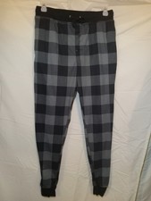 George Small Pj Lounge Pants Gray Black Check