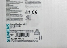 Siemens 3UA6640-3E 250-400A Thermorelais KOSTENLOSER VERSAND