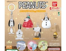 Full Set of 6 PEANUTS Snoopy Mejirushi Accessory FUNNY Ver Bandai Japan Gacha