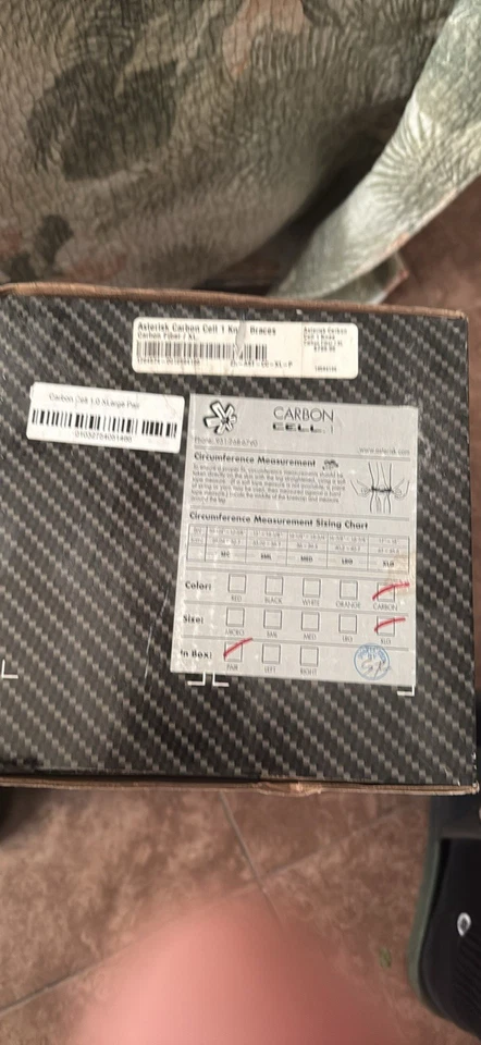 Rodilleras Asterisk Carbon Cell Pro para adultos - Par Foto 3 de 3