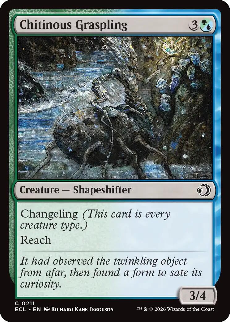 Chitinous Graspling #211 *Foil* (NM) Lorwyn Eclipsed (ECL) MTG