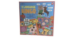 EeBoo 4 Language Bingo Board Game Ages 5 Spanish French German Mandarin Chinese