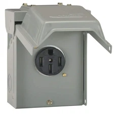 Midwest Electric Products Temporary RV Power Outlet 50-Amp 1-Phase, Rolled Door