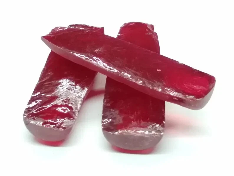 Faceting Rough Red Ruby Sapphire Lab-Created - Image 2 of 3