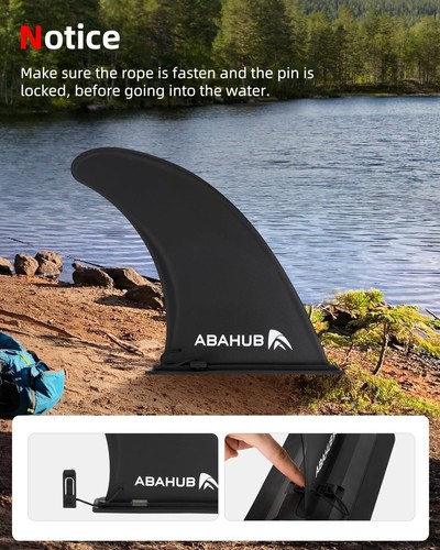 9" Plastic SUP Fin Replacement 2-Pack, Easy Install, Durable for Surfing & Pa... - Picture 8 of 9