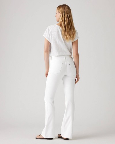 Levi's 726 Womens Jeans Soft Clean White High Rise Flare Leg Stretch 30x32 NWT - Picture 2 of 19