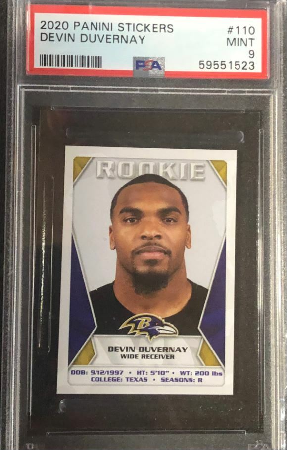 Devin Duvernay Panini Stickers #110 Base