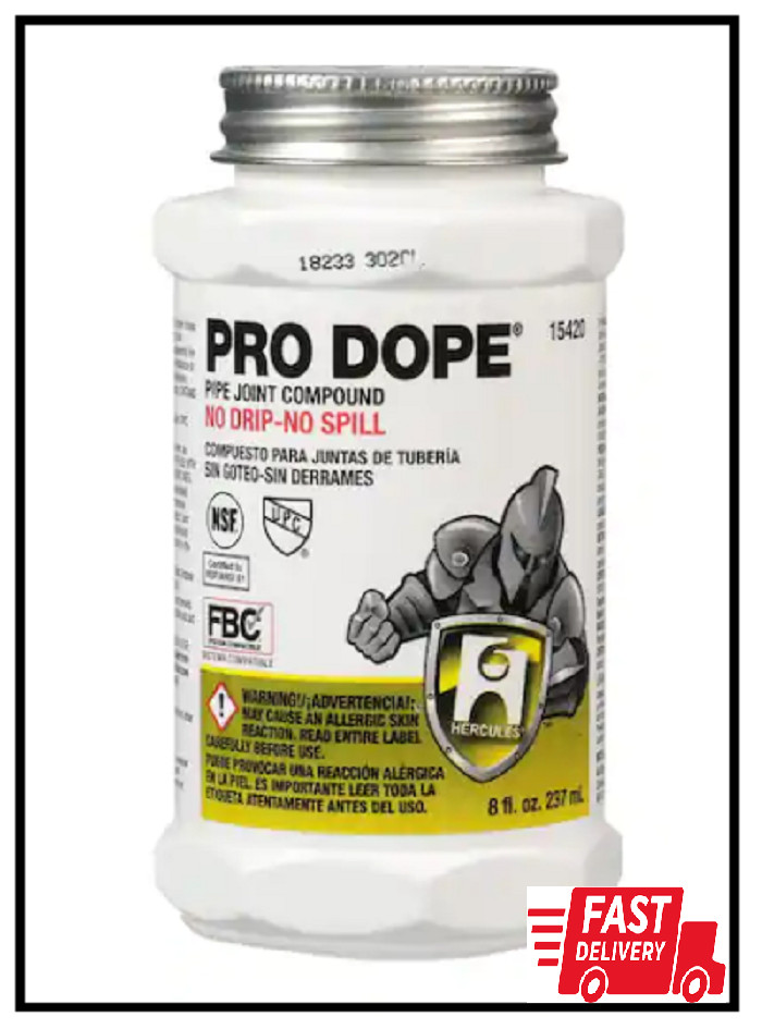 Pro Dope 8 Oz. Pipe Joint Compound - Plumbing Sealant NEW. Available Now for $6.94