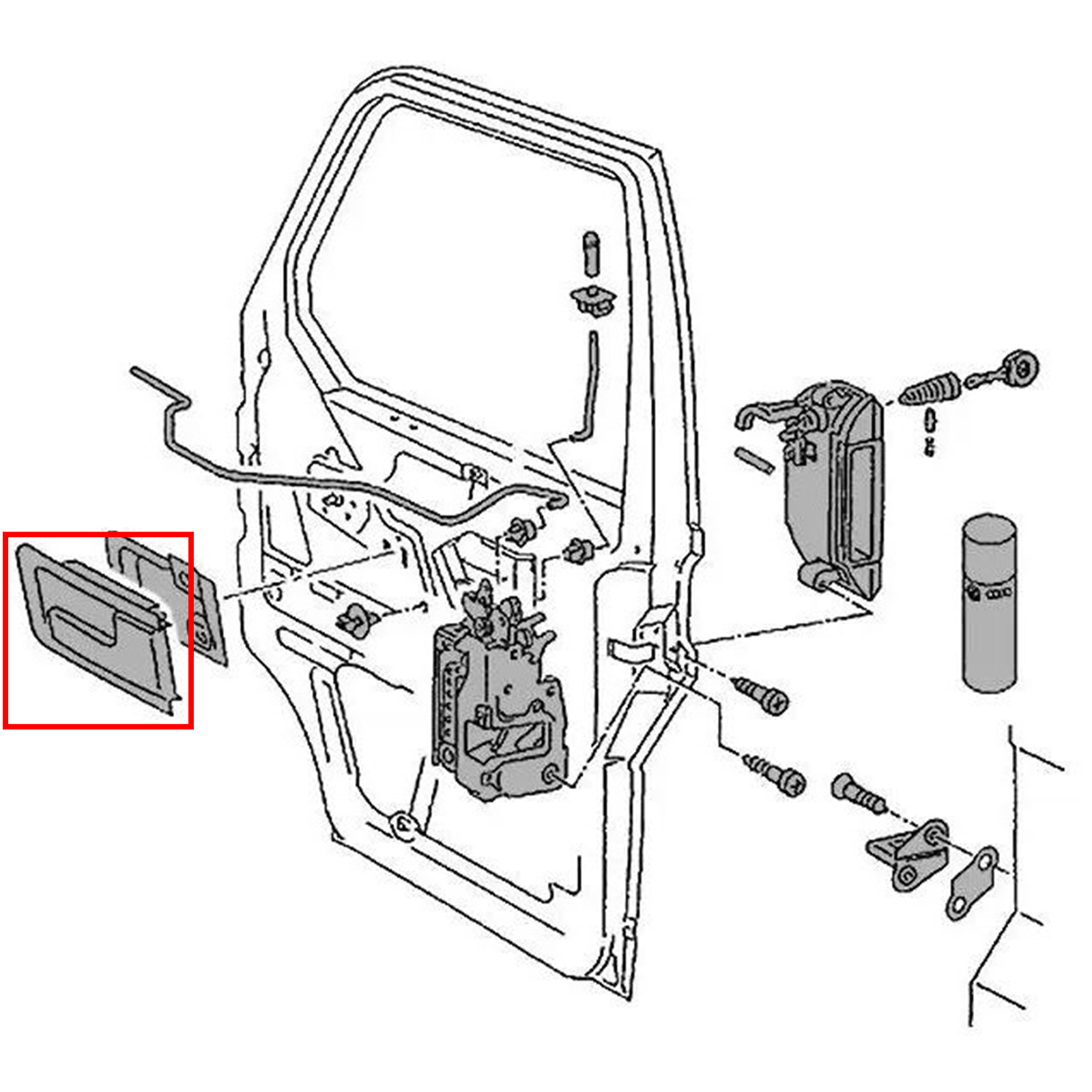 Deflettori Antivento Per VW Transporter T4 1990-2003 – 2 Pezzi Nero Brillante - 2